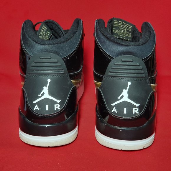 Nike Air Jordan Legacy 312 Patent Leather Black Gold AV3922-007 Men Size 13 main image 12